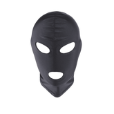 Love In Leather Open Eye & Mouth Design Hood - Default Title - Bondage Hoods